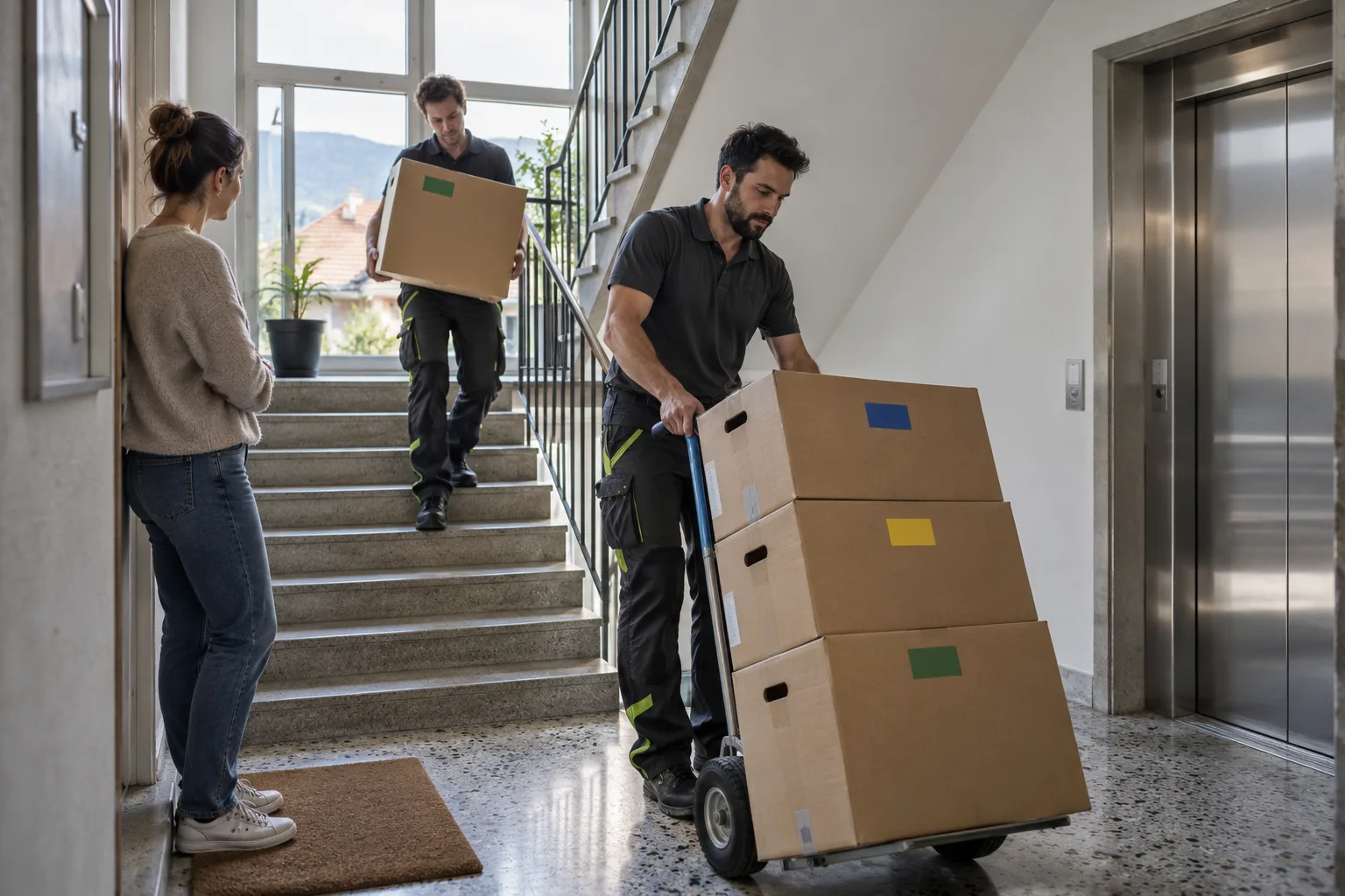 Repräsentative Szene: Privatumzug in Zürich und der Schweiz professionell planen wird fachgerecht vorbereitet