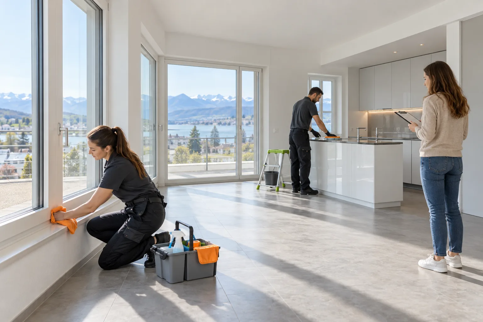 Repräsentative Szene: Auspackservice für Wohnung und Büro nach dem Umzug wird fachgerecht vorbereitet